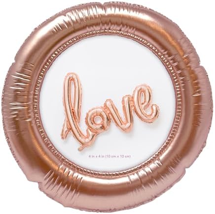 Isaac Jacobs 4x4 Rose Gold Round Balloon Picture Frame