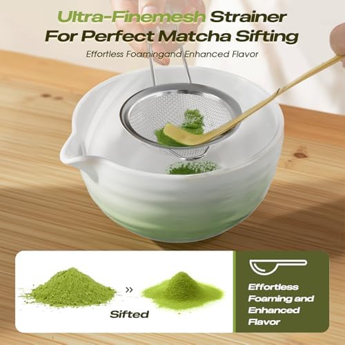 Geyphug 8-Piece Matcha Set with Bowl and Whisk