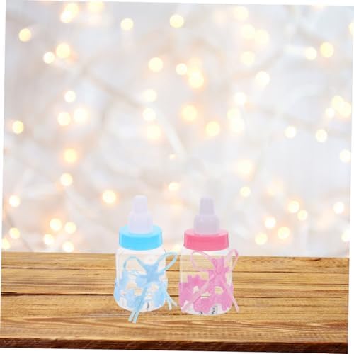 12pcs Shower Candy Boxes Fillable Mini Bottles Bear Shaped Party Favors