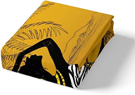 Feelyou African Woman Themed Duvet Cover Set 3Pcs King Size