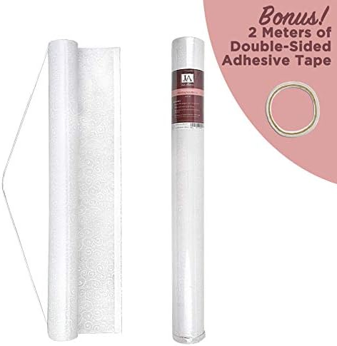 JA Homes White Wedding Aisle Runner - Durable Nylon with Double-Sided Tape
