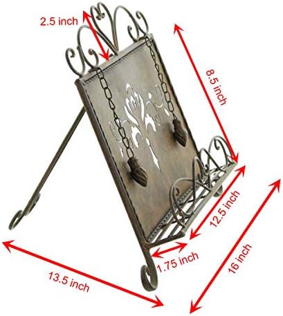 Westcharm Holiday Gift - Antique Metal Cookbook Stand