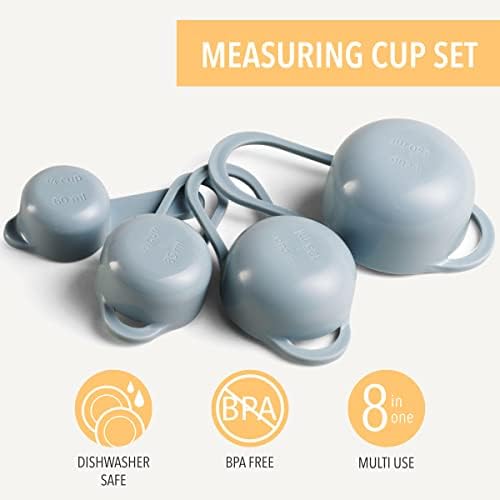 8 Piece Kitchen Set with Mixing Bowls and Measuring Tools