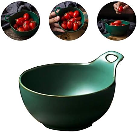 Hemoton Ceramic Ice Cream Bowl Decorative Fruit Dish