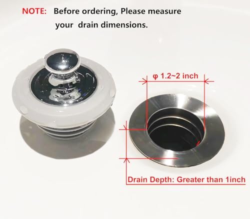 XAJOON Silicone Bathtub Stopper with Patented Design