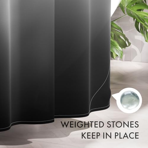 AmazerBath Shower Curtain Set with 12 Hooks