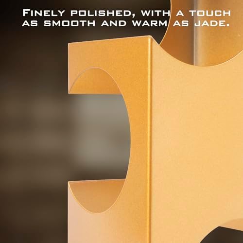 Modern Geometric Wine Rack for Kitchen Bar 4 Bottles