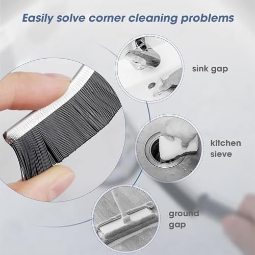 Crevice Cleaning Brush 3 Pack for Kitchen Bathroom Tiles Window Tracks