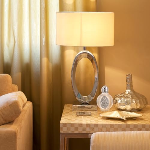 VOSAREA 2 Pack Glass Holy Water Bottles with Silver Cap