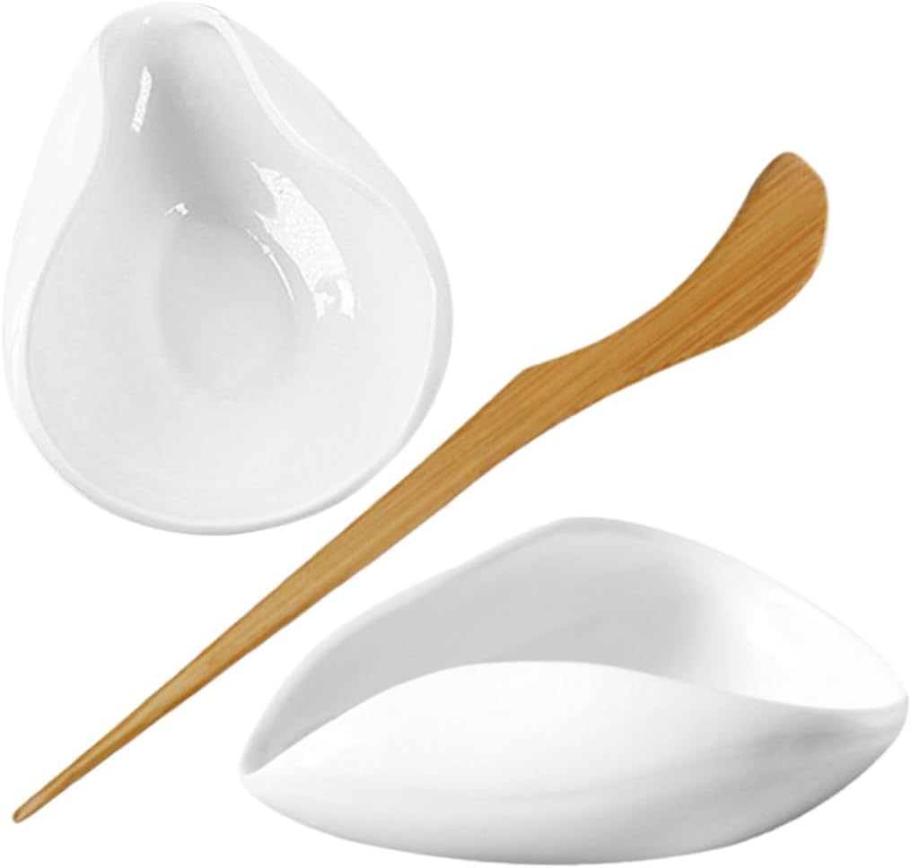 Hohopeti Set Tea Scoop Porcelain Tea Vessel for Loose Leaf