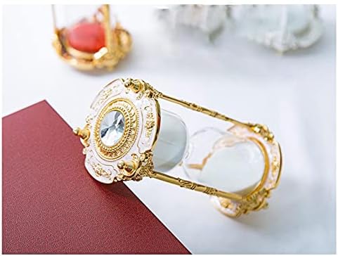 Antique Floral Decorative 15-Minute Hourglass Timer - Gold