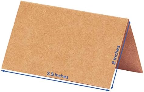 MATICAN 100 Count Kraft Place Cards for Weddings and Events