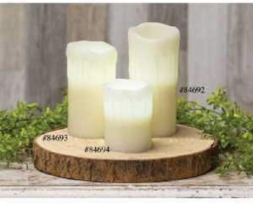 White Drip Timer Pillar 3 x 4