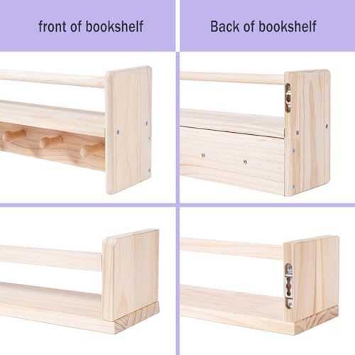 AZSKY Floating Wall Bookshelf Set of 3