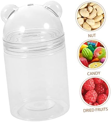 6pcs Bear Shaped Candy Jars for Birthday Parties and Chocolate Storage