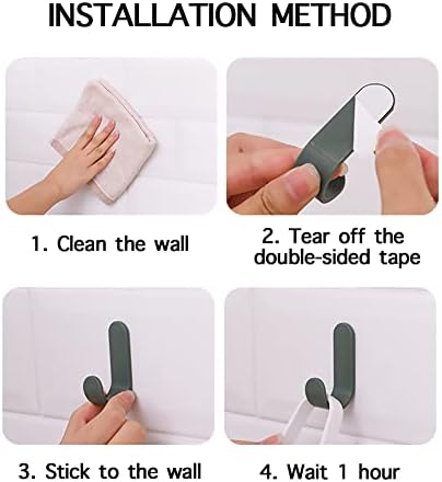 24 Pack Adhesive Hooks for Keys and More