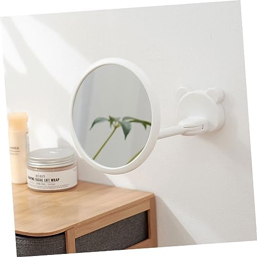 ULTECHNOVO 1Pc Wall Mounted Folding Makeup Mirror Adjustable Angle Nordic Style