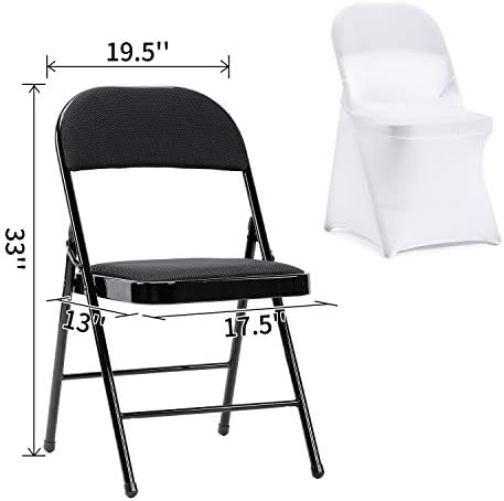 Peomeise Stretch Spandex Chair Covers for Wedding Events 12pcs