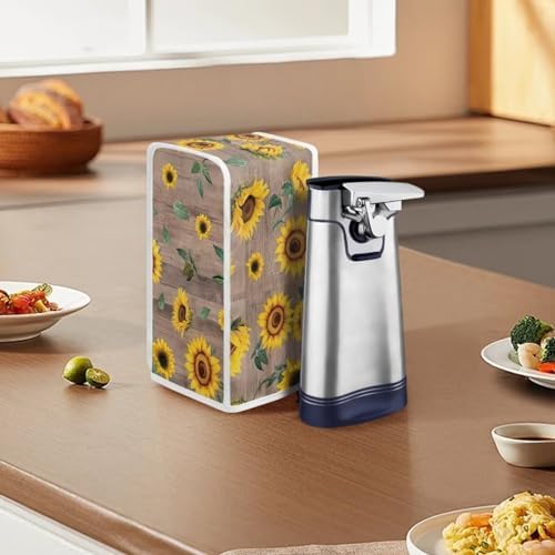 Wooden Sunflower Can Opener Dust Cover