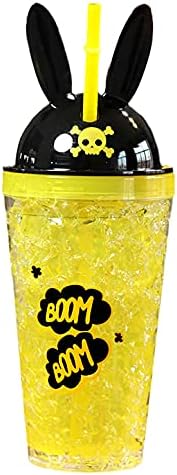 Bunny Pink Travel Tumbler with Straw 480 ml