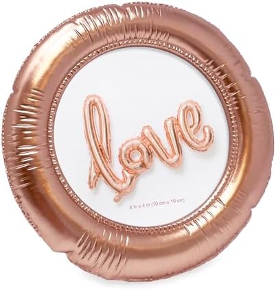 Isaac Jacobs 4x4 Rose Gold Round Balloon Picture Frame