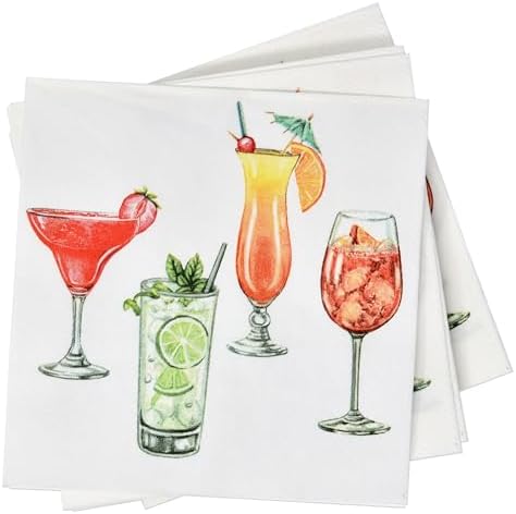 Gift Boutique 100 Count Cocktail Napkins for Summer Parties