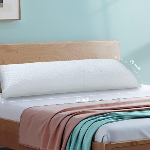 Rainmr Shredded Memory Foam Body Pillow for Side Sleepers