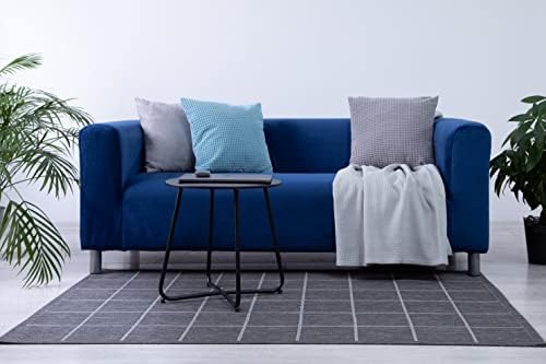 Masters Of Covers Snug Fit Velvet Klippan Loveseat Slipcover Blue