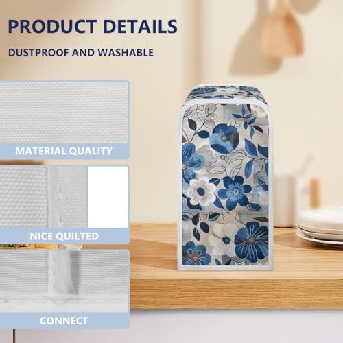 Blue Flower Desk Cover for Manual Can Opener