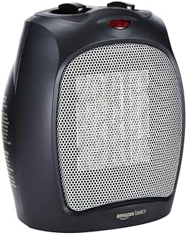 Amazon Basics 1500W Ceramic Space Heater Black