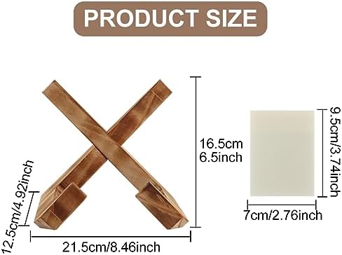 Wooden Cookbook Stand with Adjustable Angle
