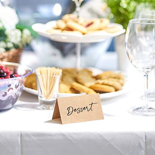 MATICAN 100 Count Kraft Place Cards for Weddings and Events