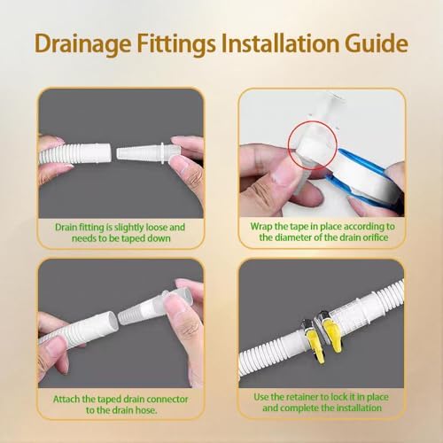 WEALINKII 50ft Mini Split Drain Hose with 58 ID