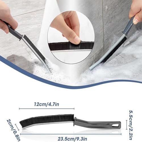 Crevice Cleaning Brush 3 Pack for Kitchen Bathroom Tiles Window Tracks