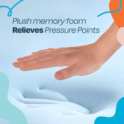 LINENSPA 2 Inch Gel Memory Foam Mattress Topper - Full Size