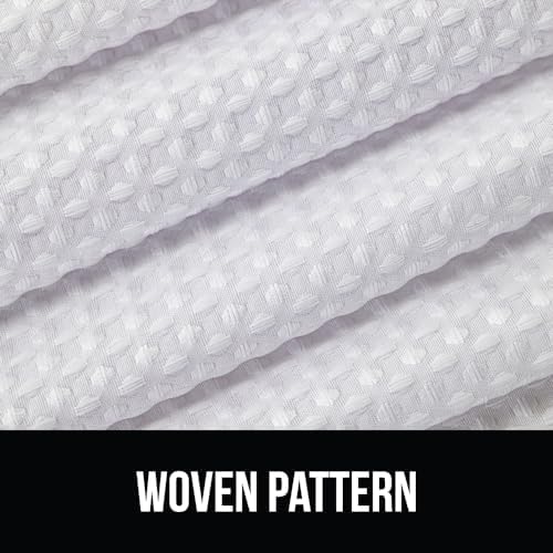 GORILLA GRIP Waffle Shower Curtain 72x72 White