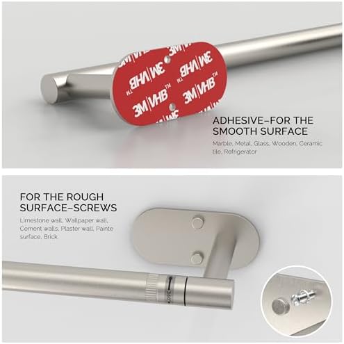 SUS304 Stainless Steel Paper Towel Holder Silver