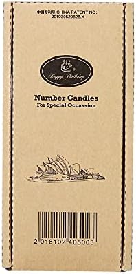 Bailym 60th Birthday Gold Number Candles Cake Topper