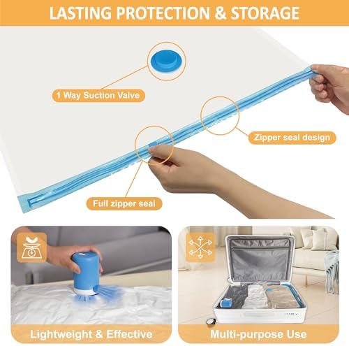 Cozy Essential Vacuum Storage Bags 22 Pack with Electric Pump