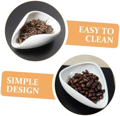 Hohopeti Set Tea Scoop Porcelain Tea Vessel for Loose Leaf