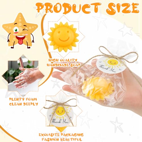 Demissle 20 Pcs Yellow Soap Baby Shower Favors