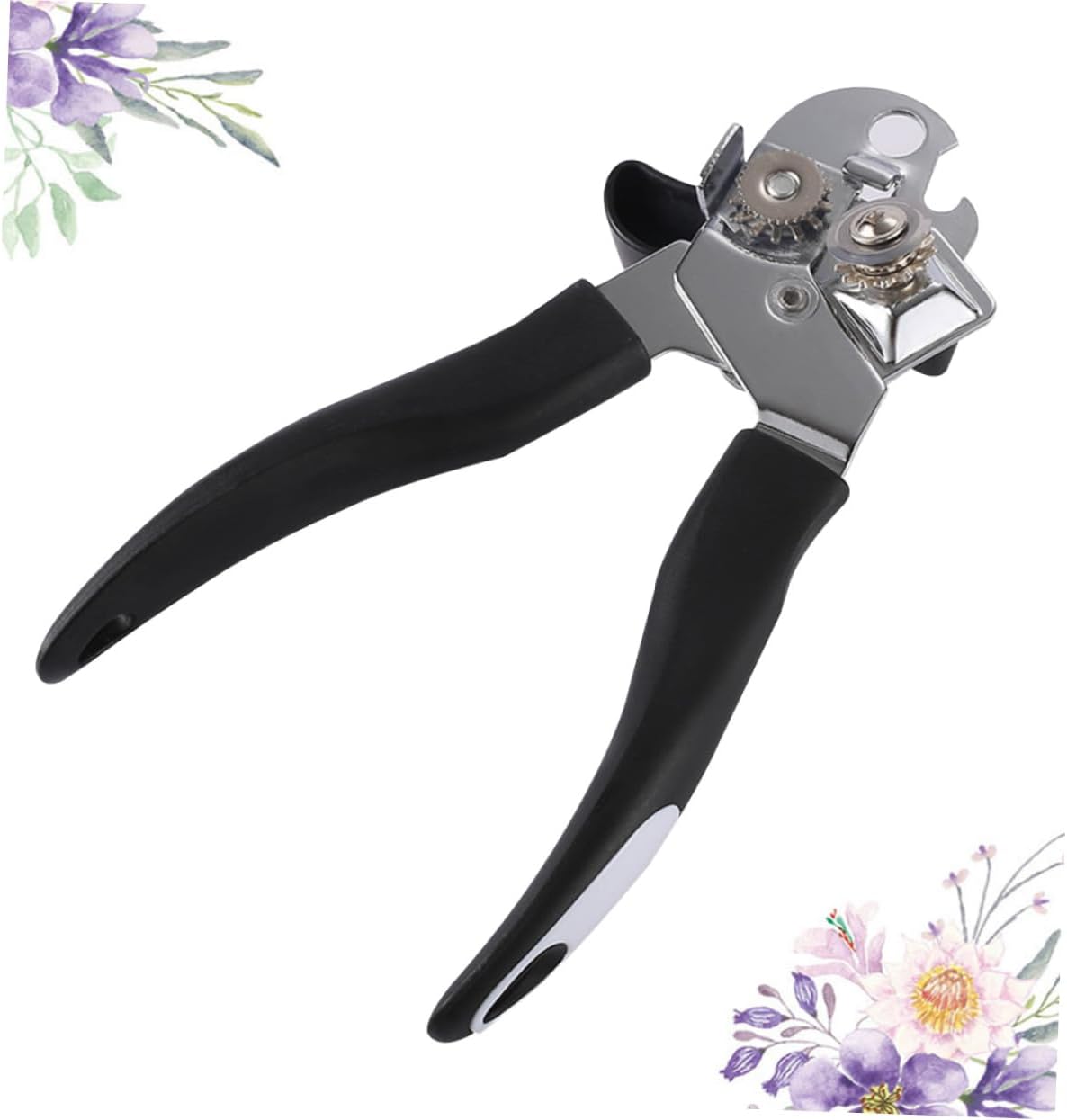 Stainless Steel 1pc Electric Jar Lid Opener Black