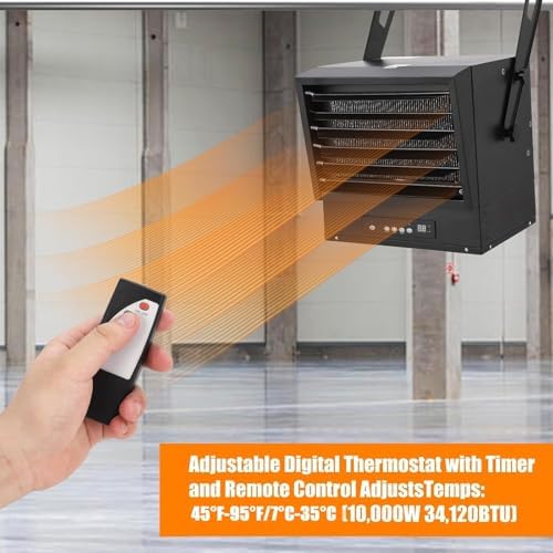 GarveeTech 10000W Garage Heater with Remote and Timer