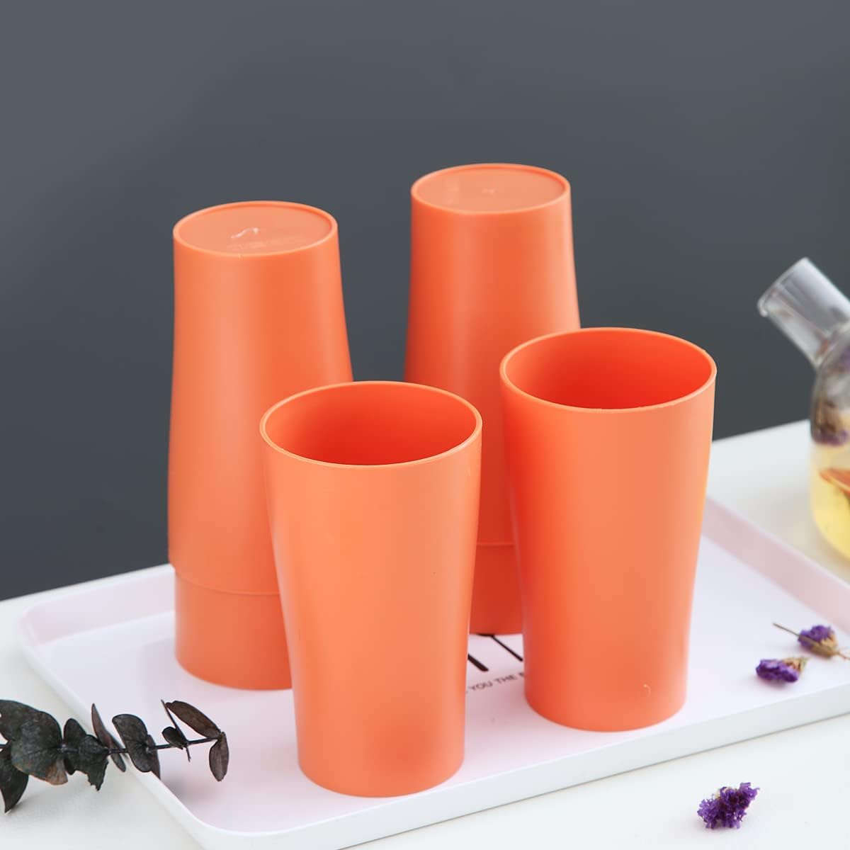 Kyraton 8-Piece Reusable PP Drinking Cup Set