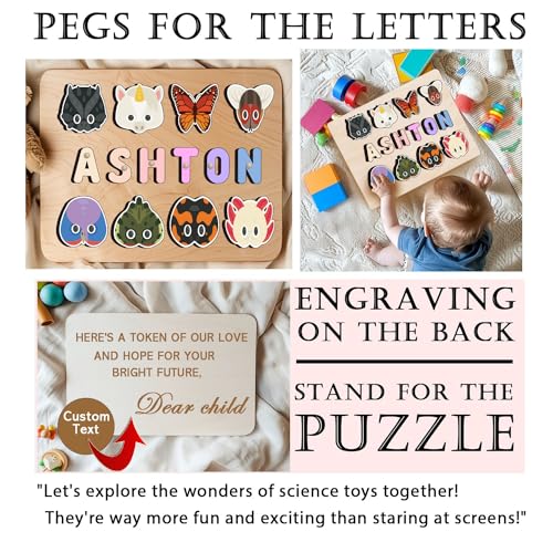 Personalized Wooden Name Puzzle For Toddlers