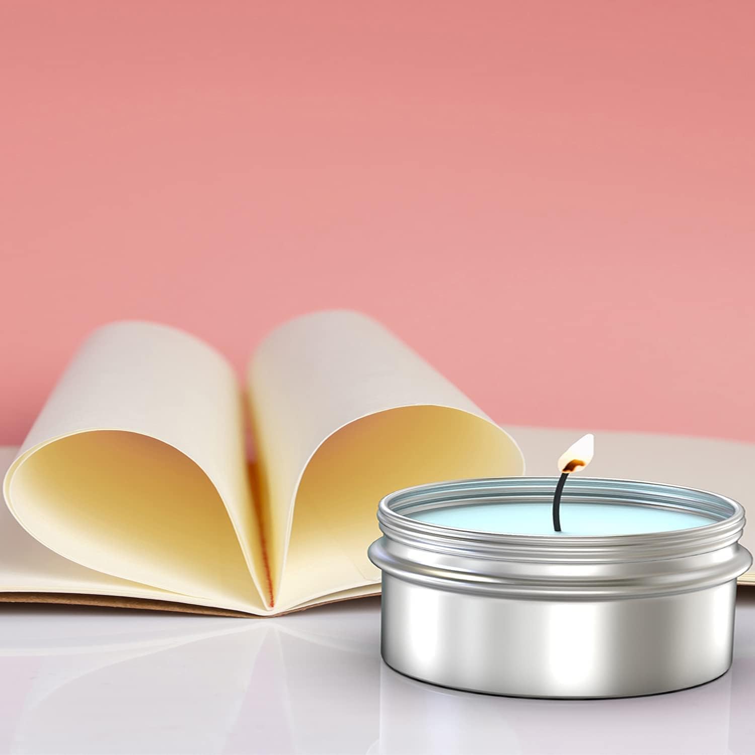 20 Pcs 2 Ounce Aluminum Tin Jar with Screw Lid