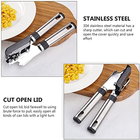 Hemoton 1Pc Manual Can Opener Stainless Steel