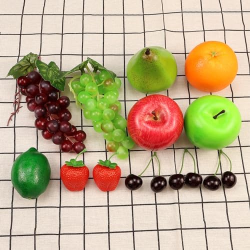 20 Pcs Realistic Fake Fruit Decoration Set