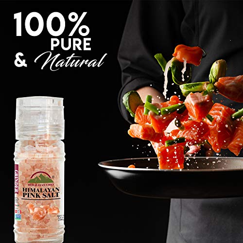 Himalayan Chef Himalayan Pink Salt and Black Pepper Grinder Set