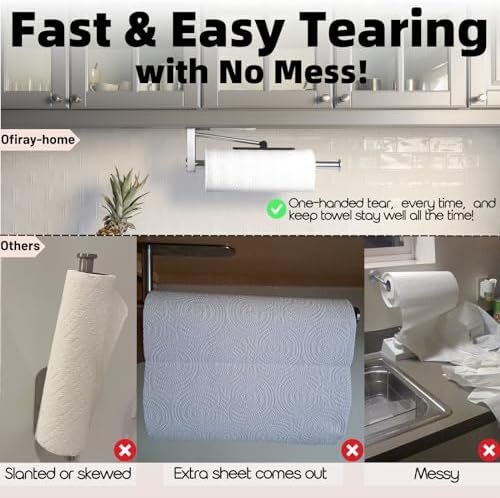 Ofiray-home Upgraded Paper Towel Holder Wall Mount